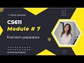 Cs611 module 7 final term preparation 2026