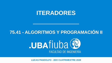 Algo2Mendez: Iteradores