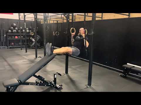 Feet Elevated Ring Pull-up