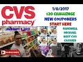 CVS $20 Challenge 1/8/17 for New Couponers &amp; A BIG FAREWELL TO MICHAEL