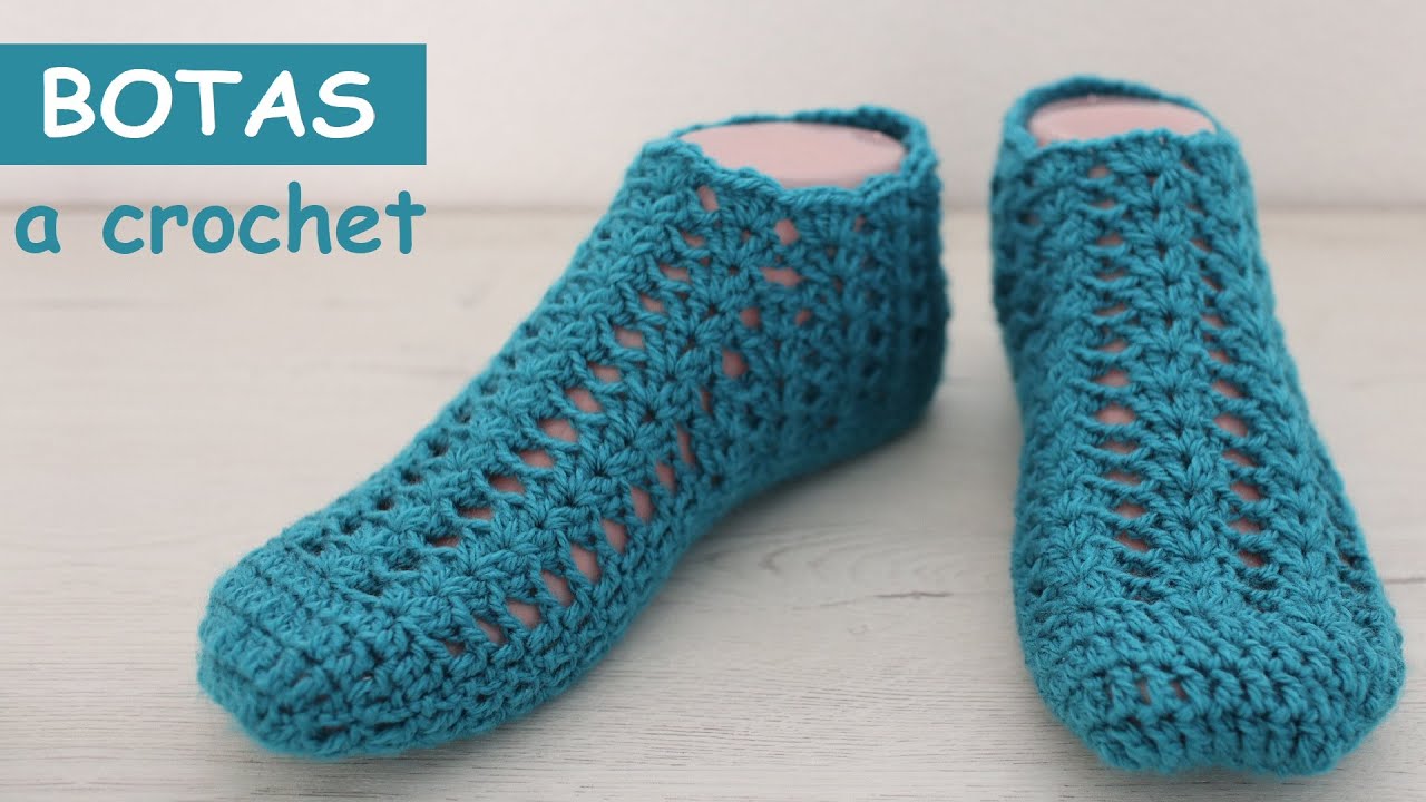 Patucos de crochet para adultos VI