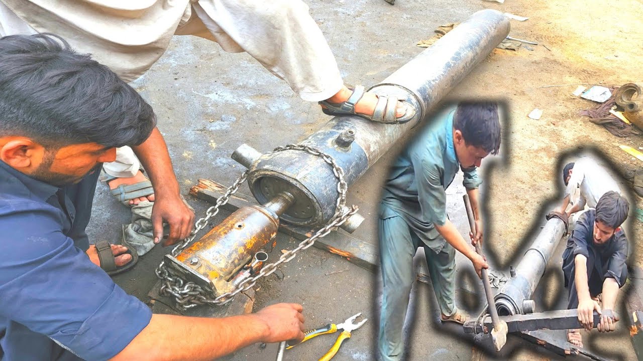 How To Repair A Leaked Jack of A Dump Truck without Heavy Machinery