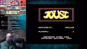 Joust for the Atari 8 bit Computer Gameplay Livestream - Played on a real 1200XL w/ MyIDE-II