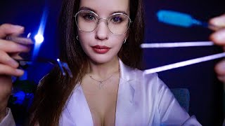 ASMR ВРАЧ ОКУЛИСТ Вытащит Соринки из Глаз👁️+слюнка. Mouth sounds. DOCTOR visual triggers