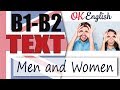 Men and Women - Мужчины и женщины | Английский среднего уровня INTERMEDIATE