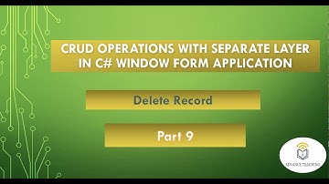 How to Delete Record From Database With Separate layer in C# Window Form in Urdu/Hindi