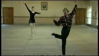 : Viktoria Tereshkina. Rehearsal for Variation from La Esmeralda. Vaganova Ballet Academy. 2001.