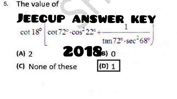 JEECUP ANSWER KEY 2018| POLYTECHNIC ANSWER KEY |MIRACLE MANTRA