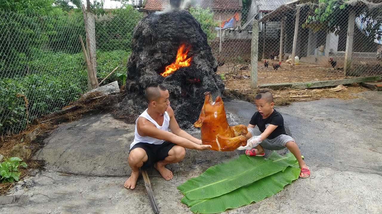 Đầu Lợn Rúc Đống Rơm - Không Ngờ Nhiệt Độ Bên Trong Đống Rơm Tàn Lại Cao Hơn Cả Lò Bát Quái