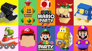 Mario Party SuperStars vs Super Mario Party vs Lego Mario mini games