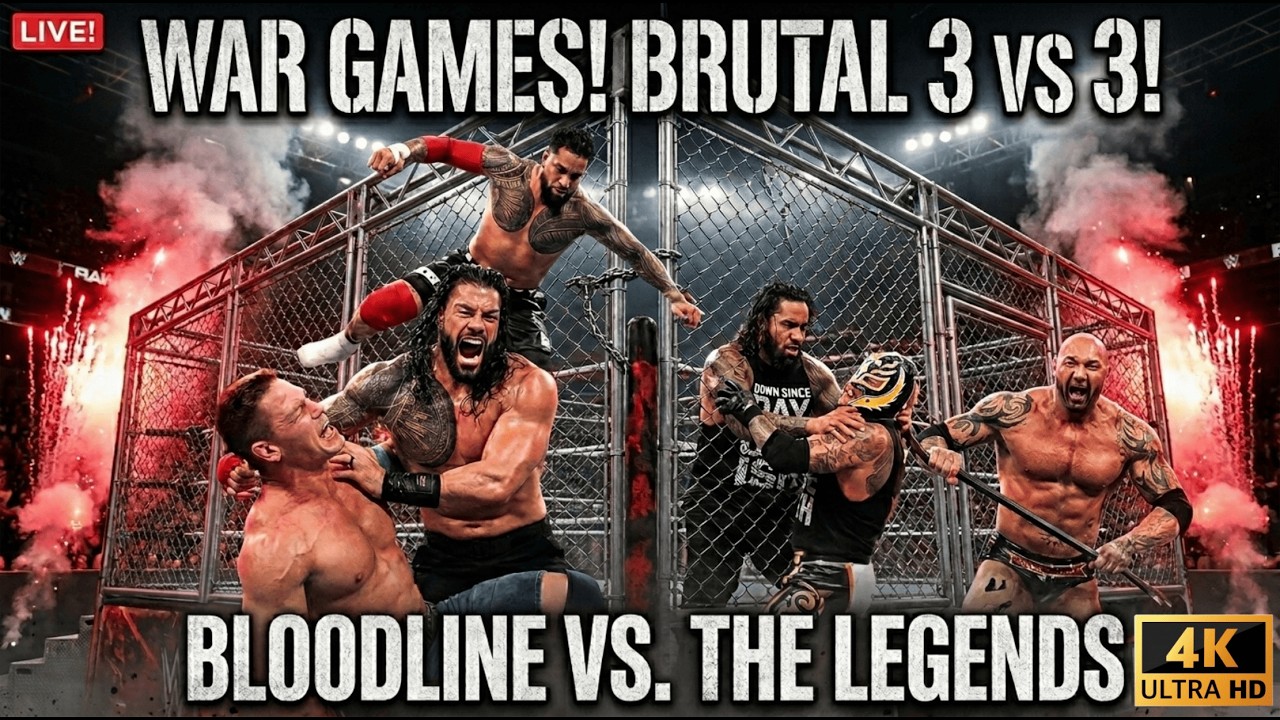 WAR GAMES CHAOS! Cena & Legends vs Bloodline Dominance 🔥