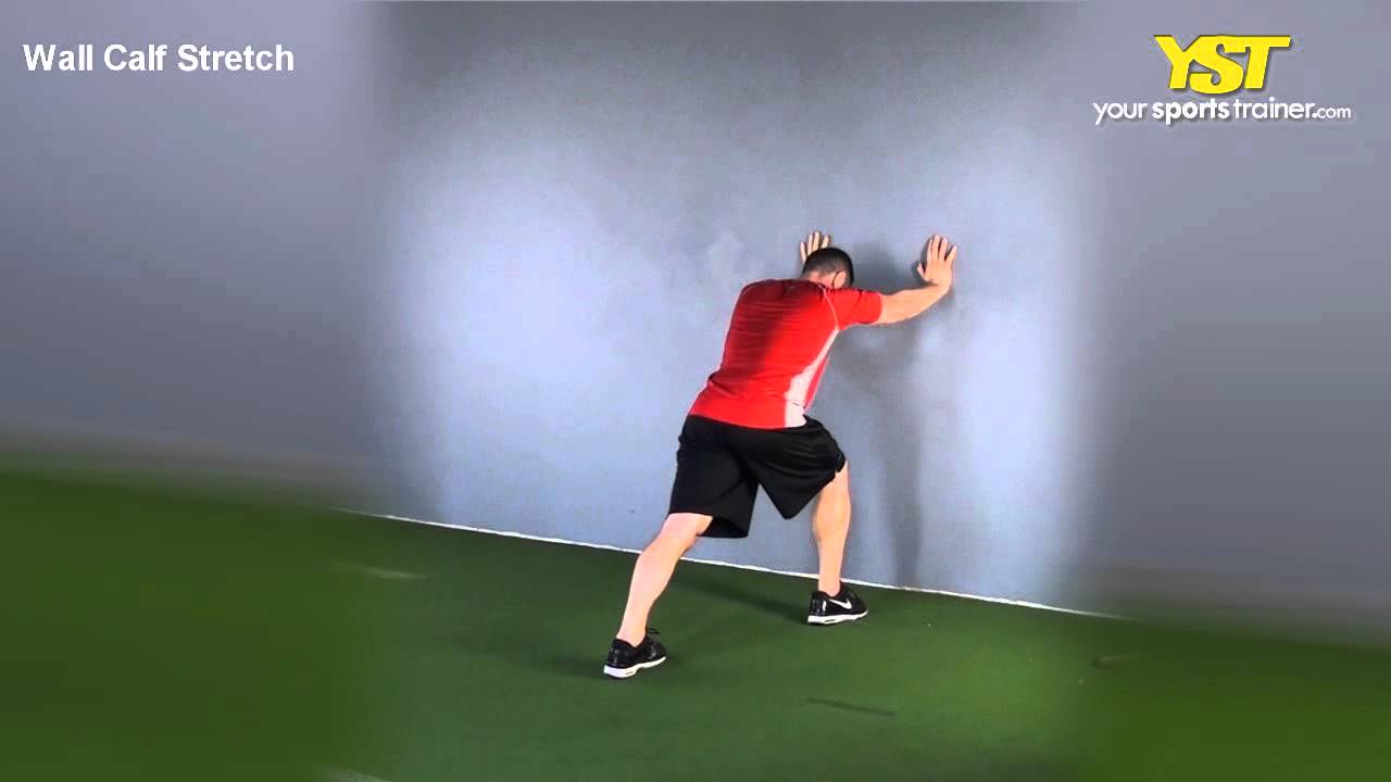 Wall Calf Stretch — Rehab Hero