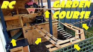 COVID-19 AWESOME RC BACKYARD / GARDEN CRAWLER COURSE BUILD PART-2 EXTENSION FPV MST / BROKEN TRX-4