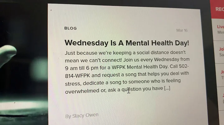 Debbie Richmond on NPR