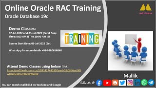 19c Oracle RAC Training || 02-Jul-2022 New Batch || Course Details & Demo Classes