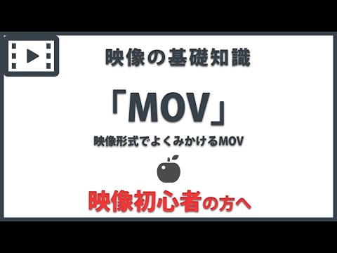 「MOV」 映像の基礎知識#40
