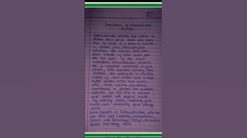 Importance of extracurricular activities #youtubeshorts