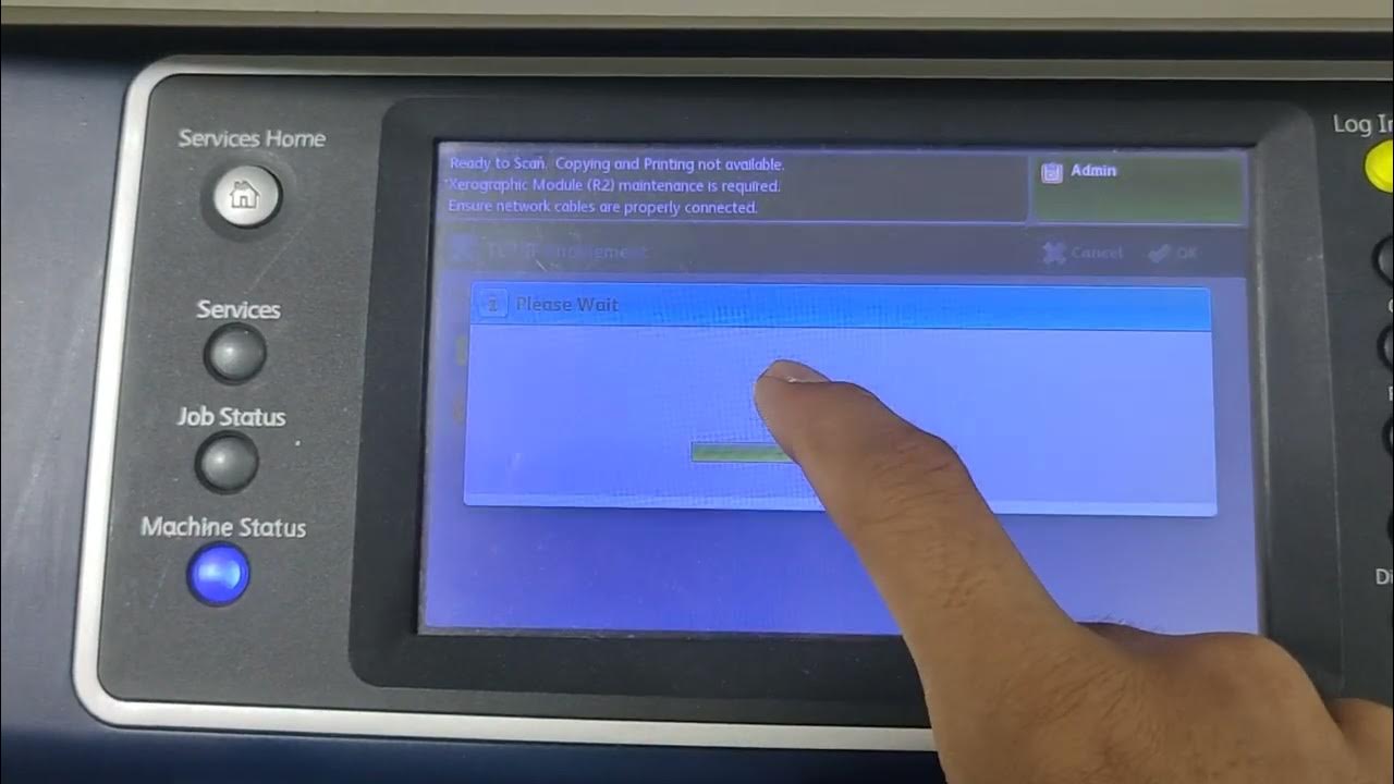 Xerox WorkCentre 5855 setup IP address setting YouTube