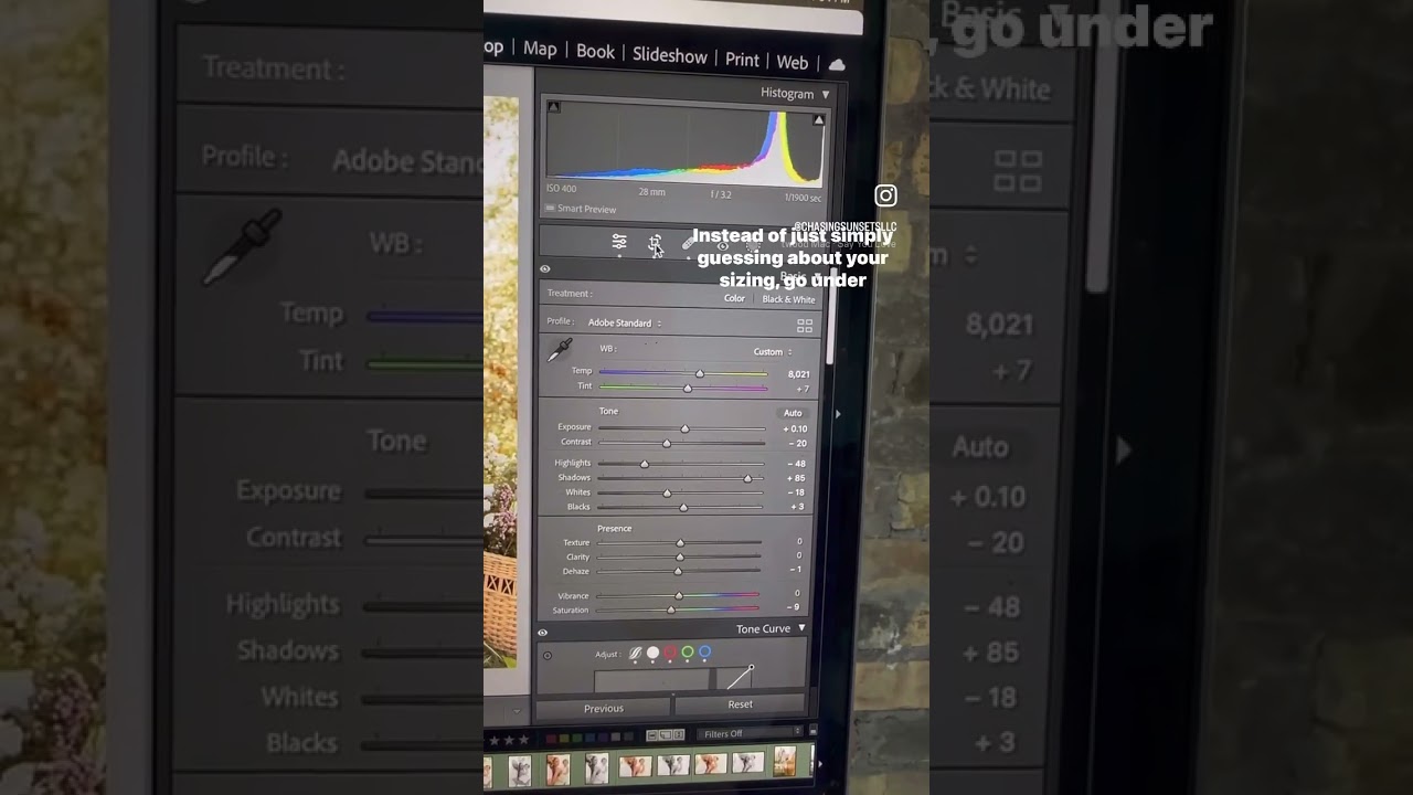 Cropping Lightroom shortcut 📸 