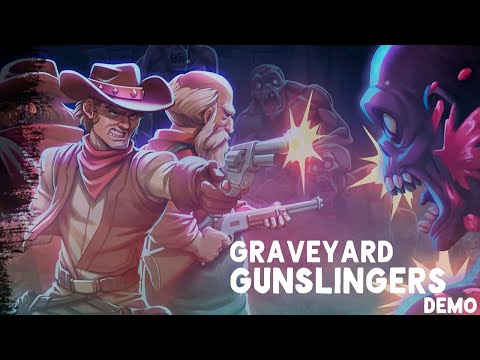 Видео: СВЯЩЕННИК И ПУЛЕМЕТ ГАТЛИНГА (ДЕМО) # 4 - Graveyard Gunslingers