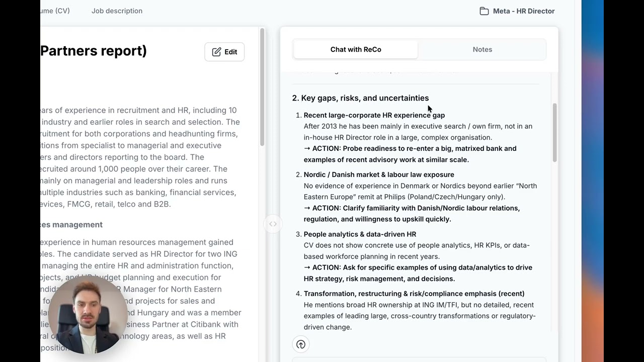 Quick Action: Candidate Role-Fit Analysis