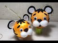 Тигр - поделка / Tiger handmade