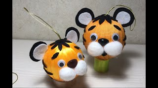 Тигр - поделка / Tiger handmade