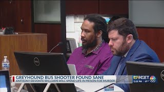 Jury finds Greyhound bus shooter sane