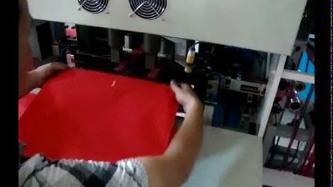 Automatic Non Woven Loop Handle Bag Making Machine #nonwovenbagmakingmachine   #nonwovenmachine