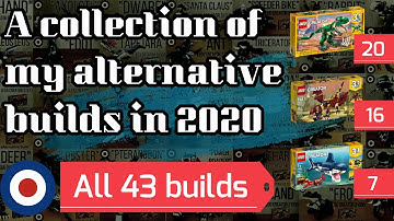 A collection of my alternative builds in 2020、2020年レゴクリエイター組替え総集編（全43組替え）