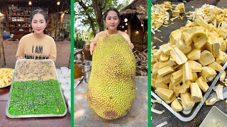 'Jack Fruit Glutinous Rice Cook' Mommy chef cook glutinous rice jack fruit & durian taste by Cooking With Sros 12,451 views 23 hours ago 11 minutes, 17 seconds