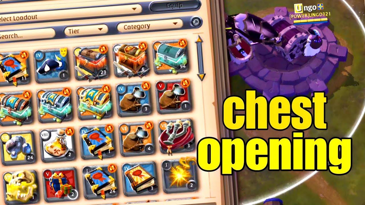 monthly rare chest opening in Albion Online YouTube