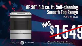 Rosner s - President s Day Sale 0 15 GE RANGE