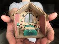 Миниатюрный домик из картона. DIY miniature cardboard house.