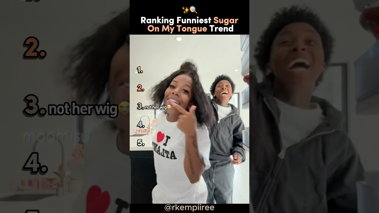 Ranking The Funniest SUGAR ON MY TONGUE Trend 😛✨ 