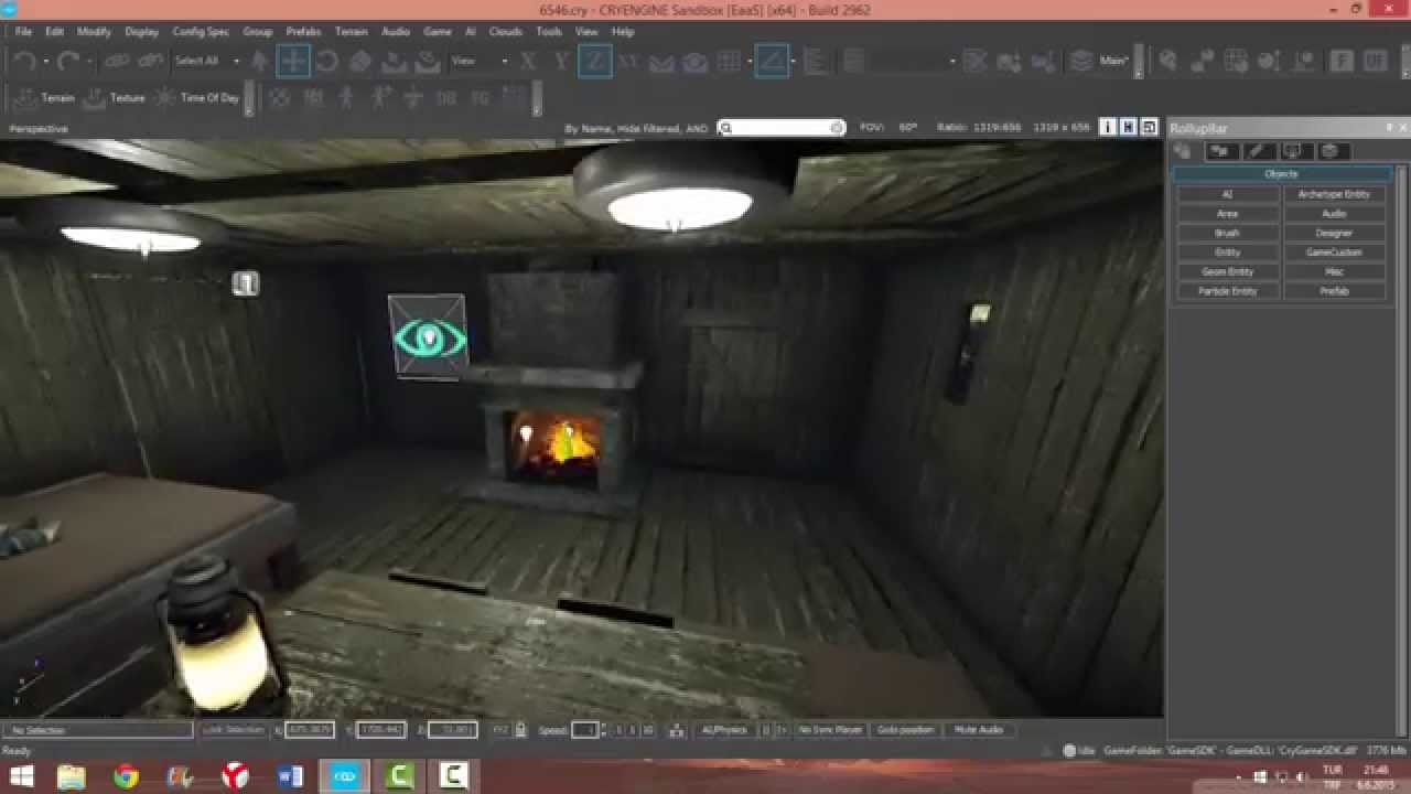 cryengine 3 ders 3 light ye lens ekleme - YouTube