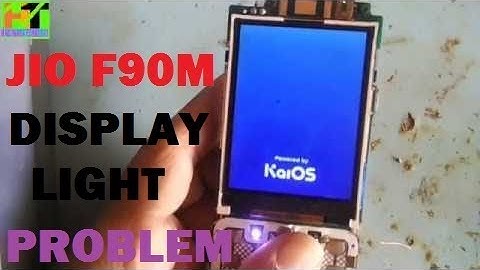 Lyf jio keypad phone display light solution 1000% ! Jio F90M ki display light kaise banaye
