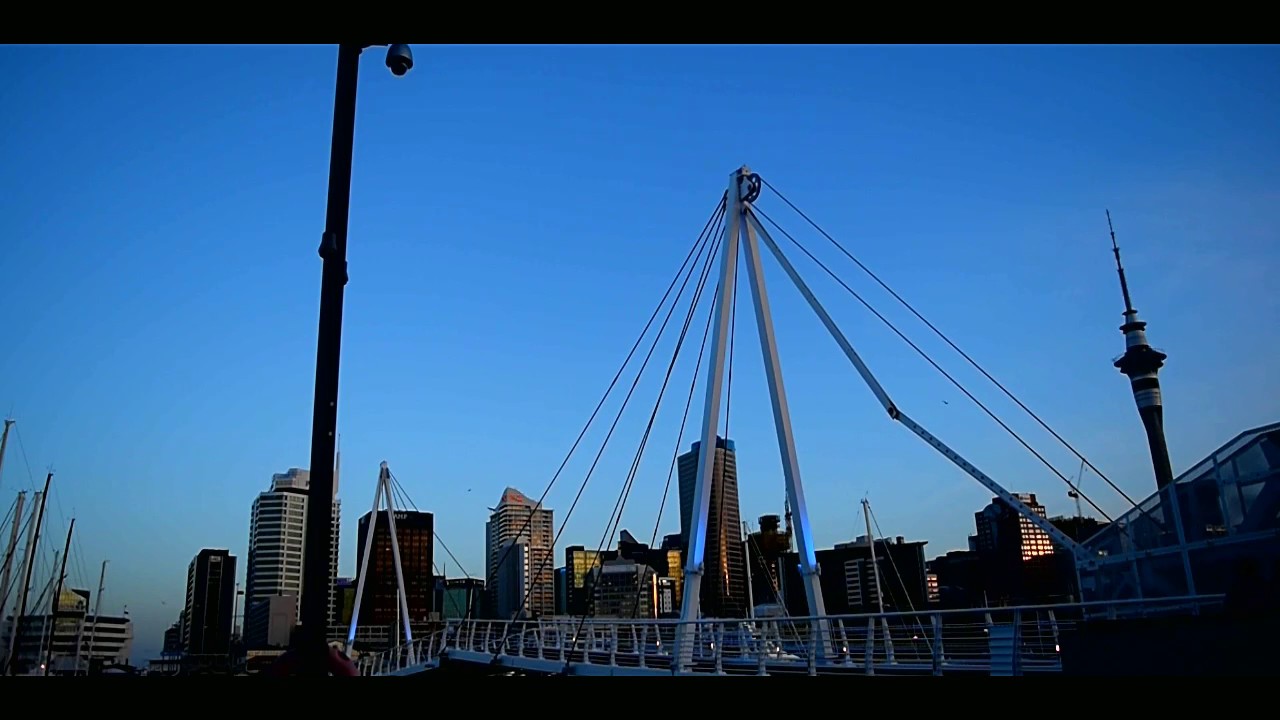 Folding Bridge at Auckland Harbour, New Zealand. YouTube