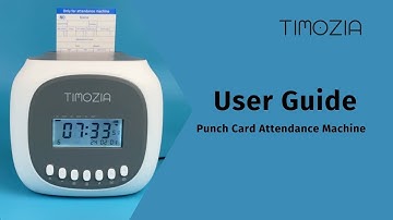 3. Set Current Date | Timozia Punch Card Attendance Machine Guideline