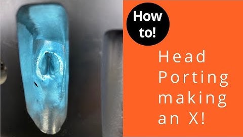 Porting with Dave- How to get rid of bumps and keep your lines straight when porting!