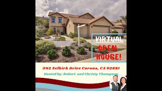 342 Selkirk Dr, Corona, CA 92881 Virtual Open House