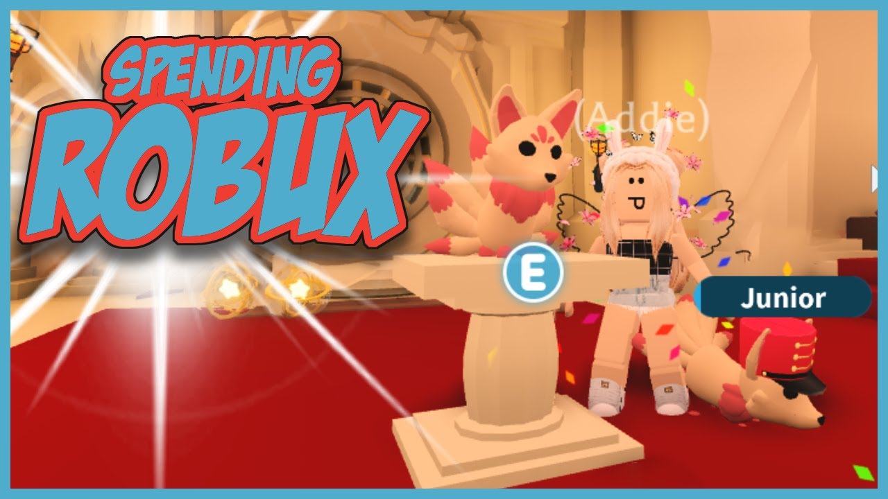 Spending Robux in Adopt Me! Pets on Roblox - YouTube