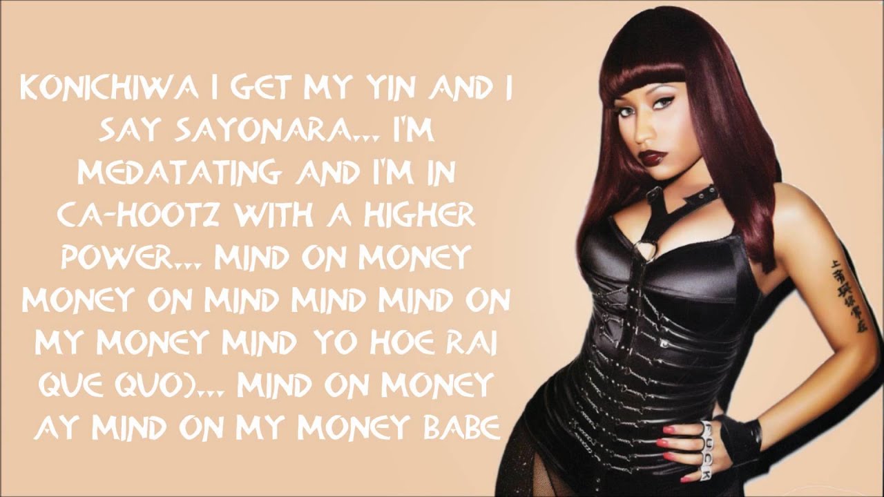 Nicki minaj - Mind On My money Verse Lyrics Video - YouTube