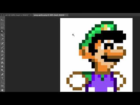 Increase size of sprites/pixel art - Photoshop Tutorial