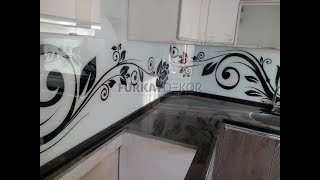Mutfak Tezgah Arası 3D Cam Panel Sistemleri - Montaj / Malzeme Satış 0535 234 58 74