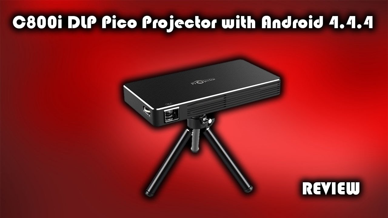 C800i DLP Portable Pico Projector with Android 4.4.4 Review - YouTube
