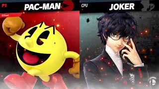 SSBU #185 - PAC-MAN (Me) vs. Joker (Level 9 CPU)