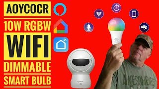 Aoycocr 10w RGBW WIFI LED Dimmable Smart Light Bulb Works with SmartLife Alexa Google home IFTTT screenshot 4
