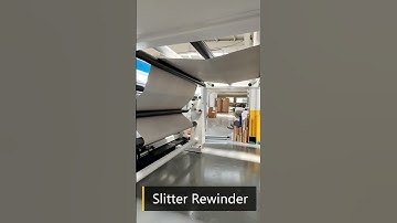 Cardboard Paper FBB Paper Roll Slitter Rewinder Machine In Turkish Client Site