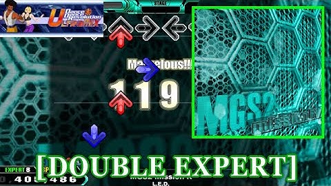 【DDR ULTRAMIX】 MGS2 mission R / L.E.D. [DOUBLE EXPERT(HEAVY)] 譜面確認＋Clap